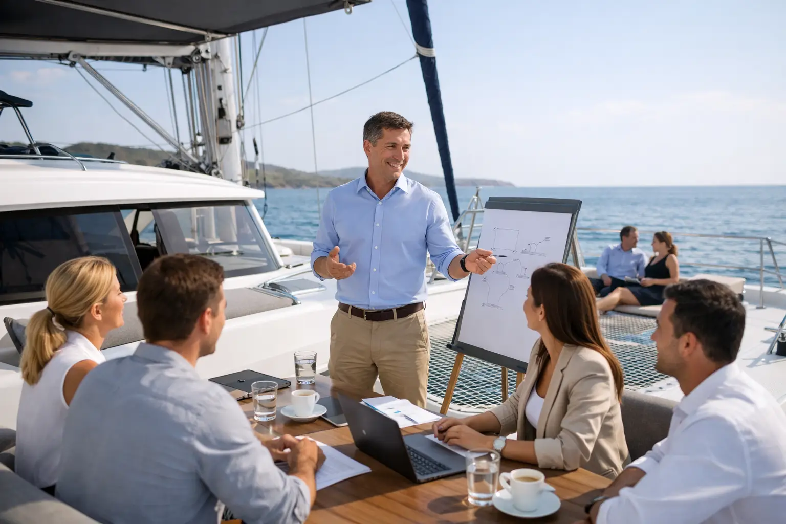 Séminaire entreprise en catamaran : le bon choix
