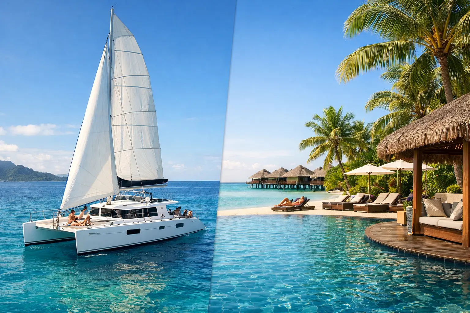 Catamaran ou resort all inclusive, que choisir ?
